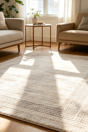 Washable Indoor Carpet With Soft Textured Surface Design